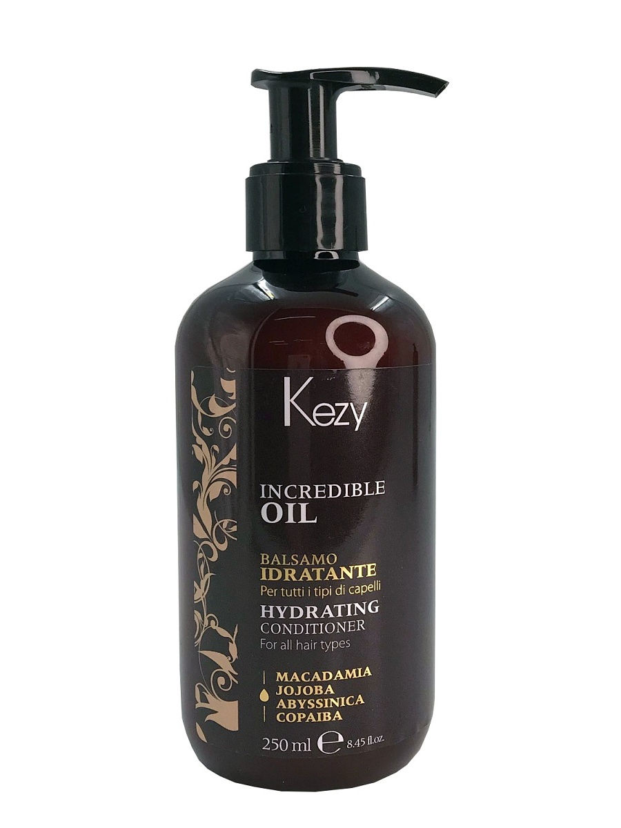 Kezy INCREDIBLE OIL Кондиционер для всех типов волос увлажняющий, 250мл